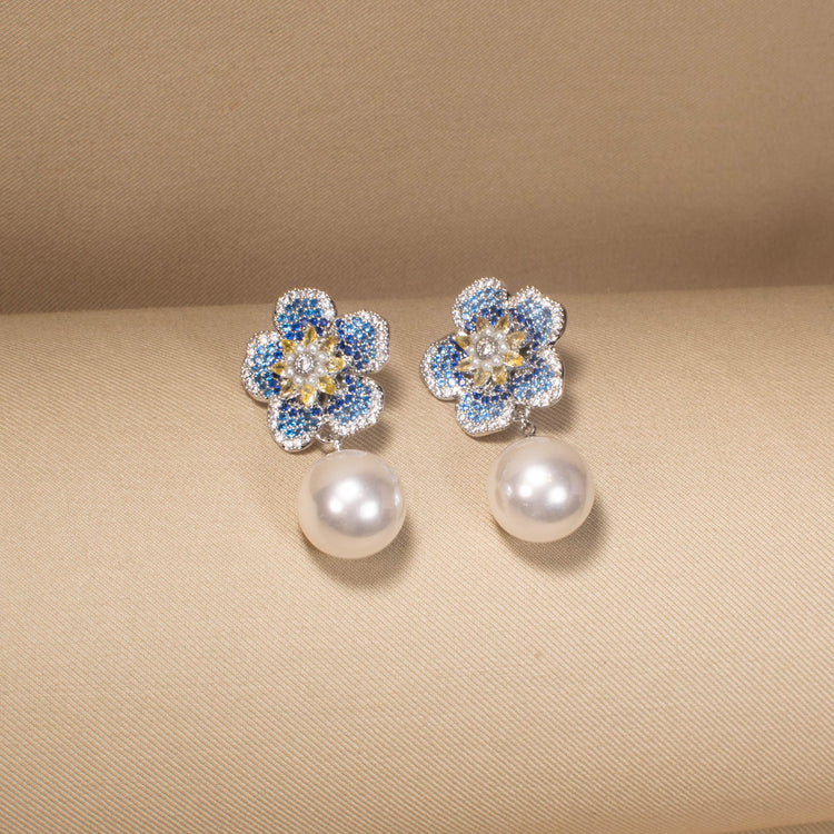 Blue Blossom Pearl Drop