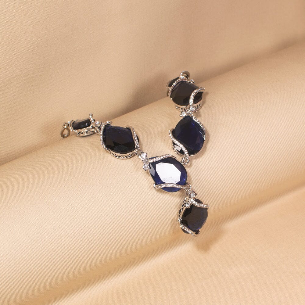 Blue Ocean Statement Necklace Set