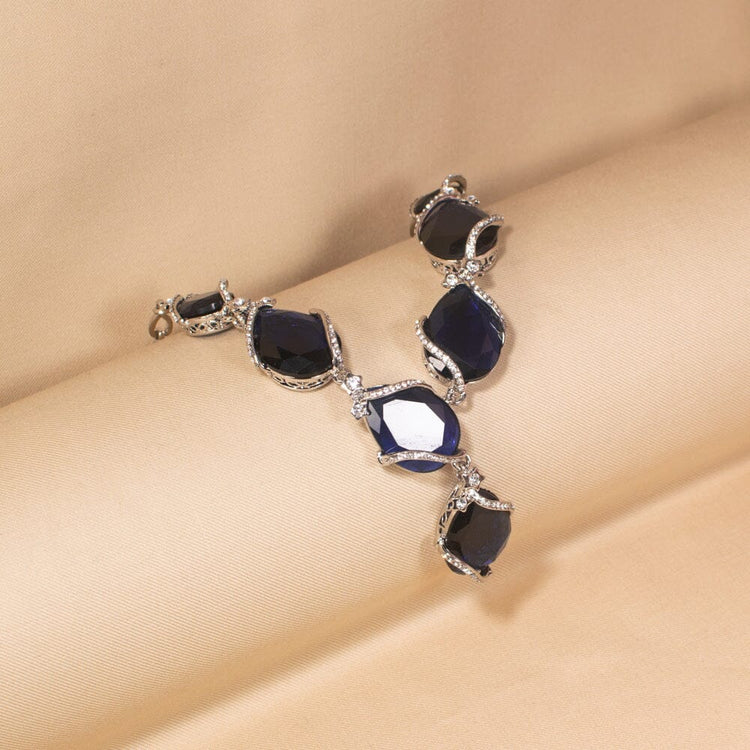 Blue Ocean Statement Necklace Set
