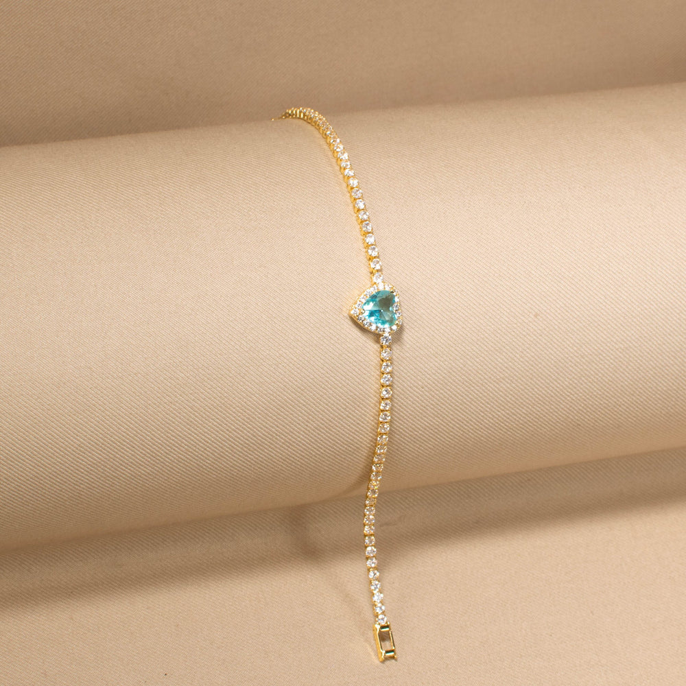 Blue Romance Chain Bracelet