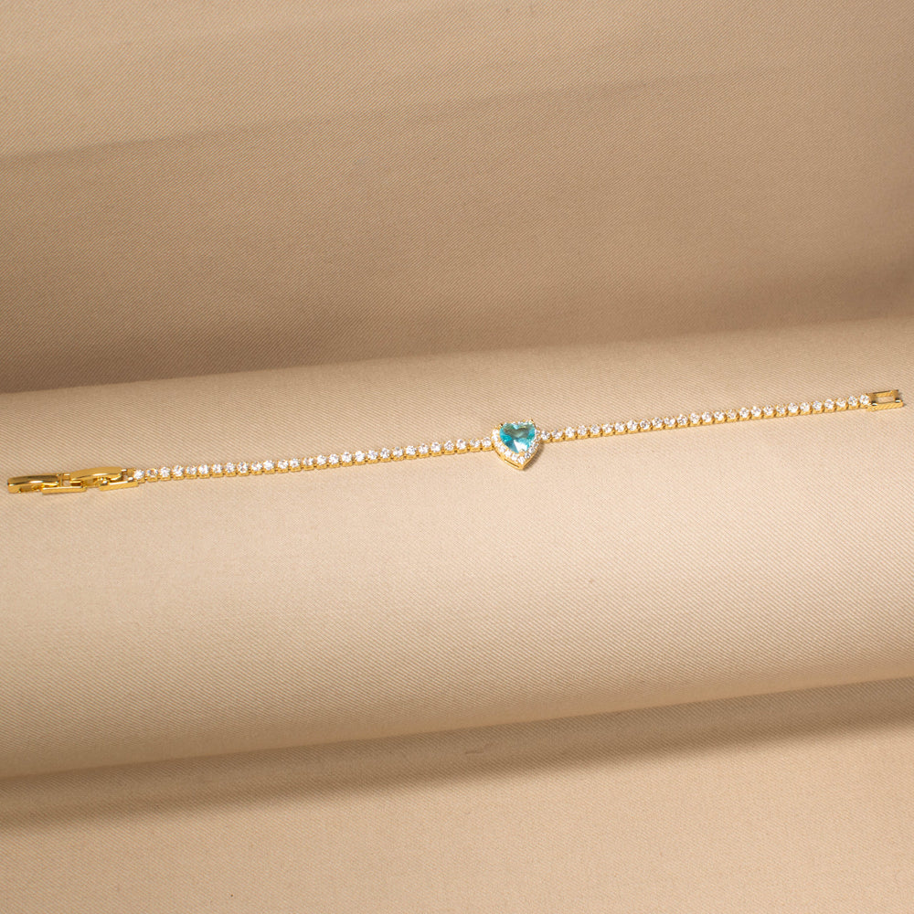 Blue Romance Chain Bracelet
