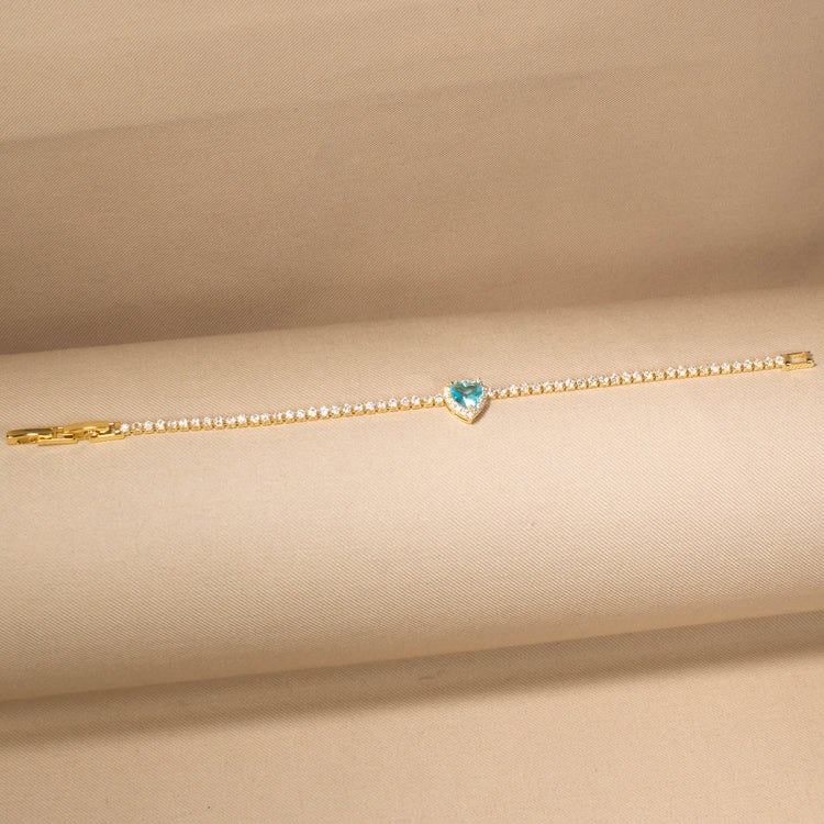 Blue Romance Chain Bracelet