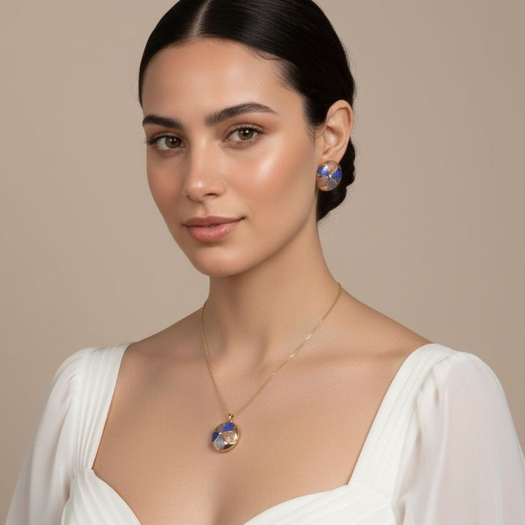 Blue Spring Pendant Set