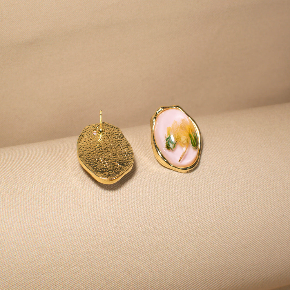 Blush Botanical Studs