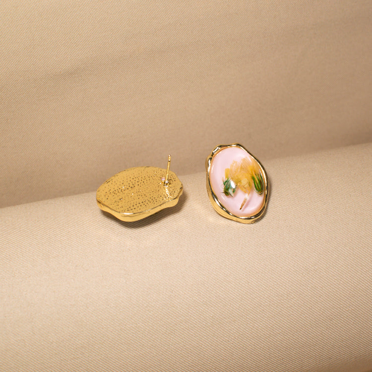Blush Botanical Studs