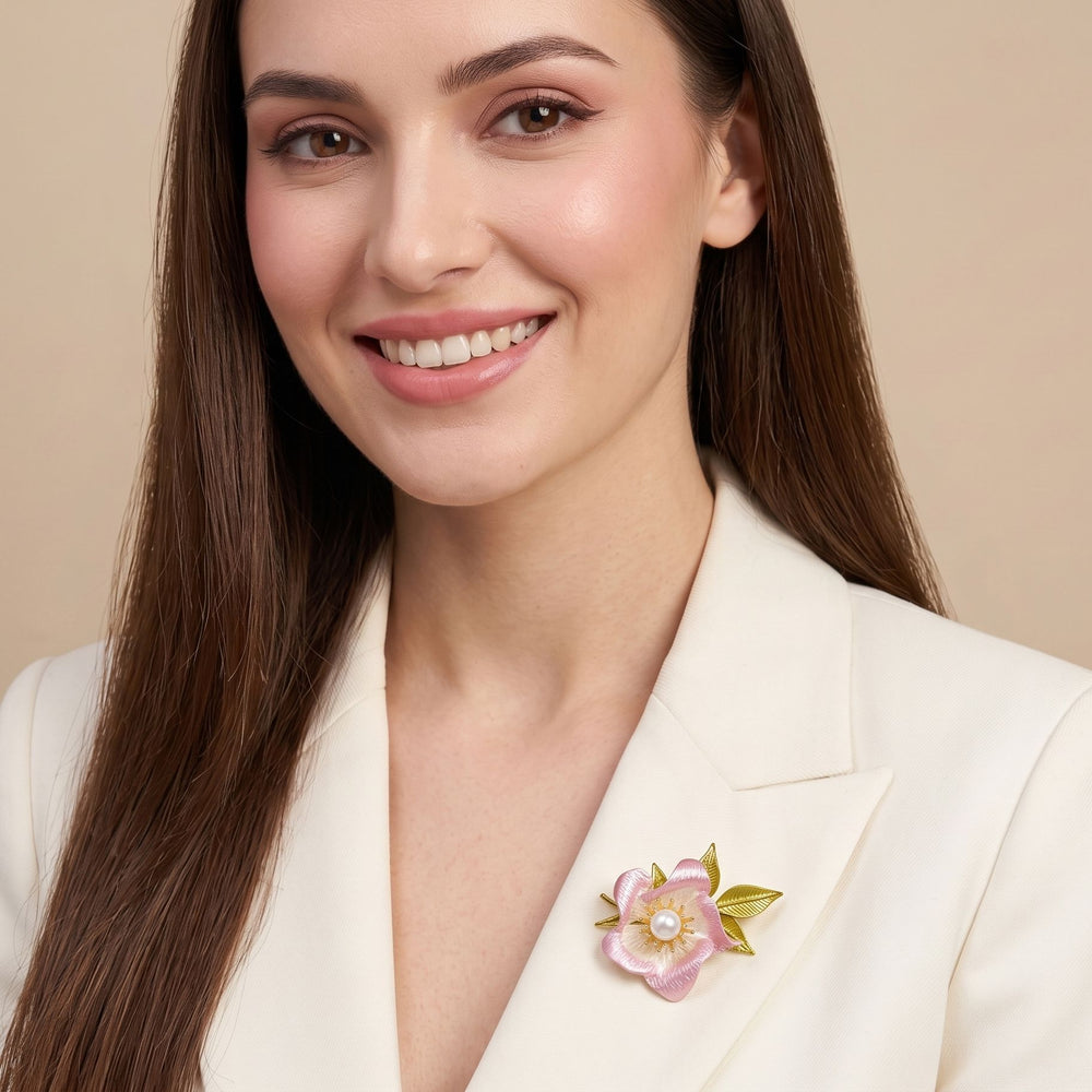 Blush Grace Pearl Brooch