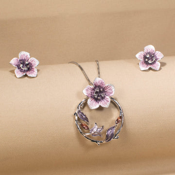 Blush Orchid Flora Pendant Set