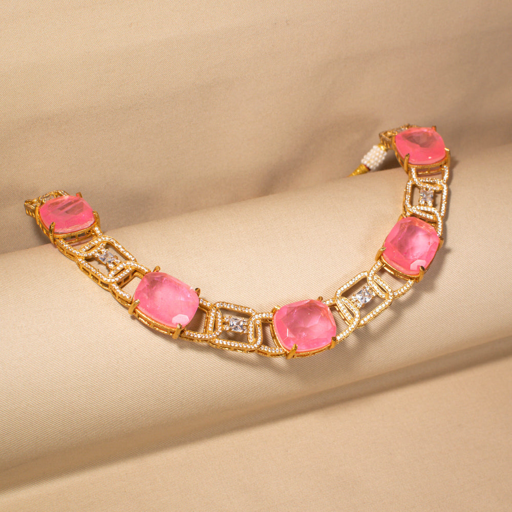 Blush Queen Statement Necklace Set