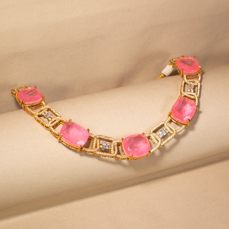Blush Queen Statement Necklace Set