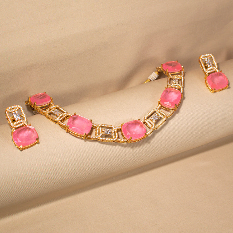 Blush Queen Statement Necklace Set