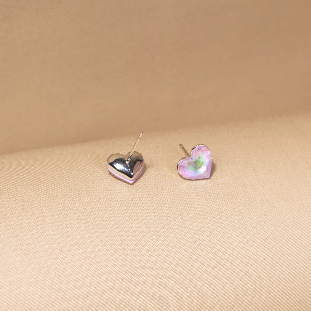 BlushHeart Studs - Minima Collection