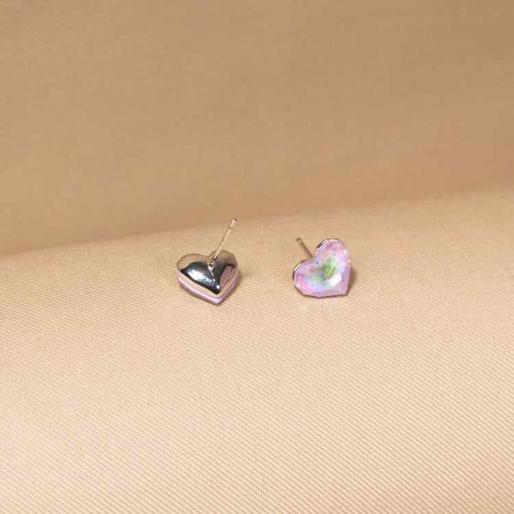 BlushHeart Studs - Minima Collection