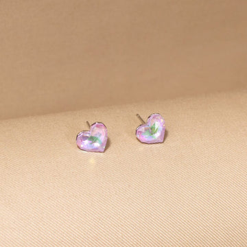 BlushHeart Studs - Minima Collection