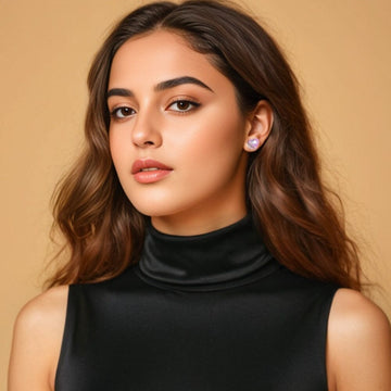 BlushHeart Studs - Minima Collection