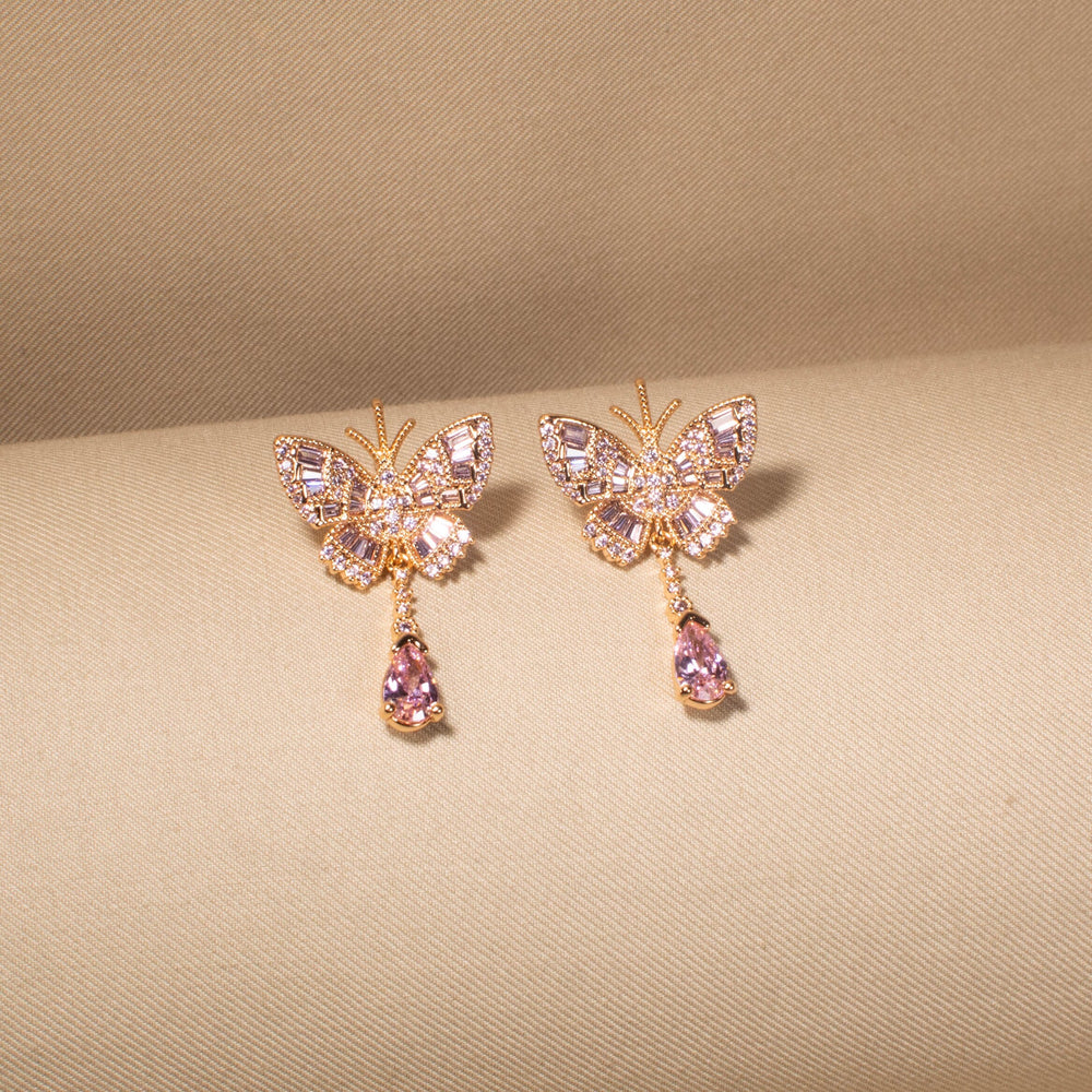 Blushing Butterfly Earrings