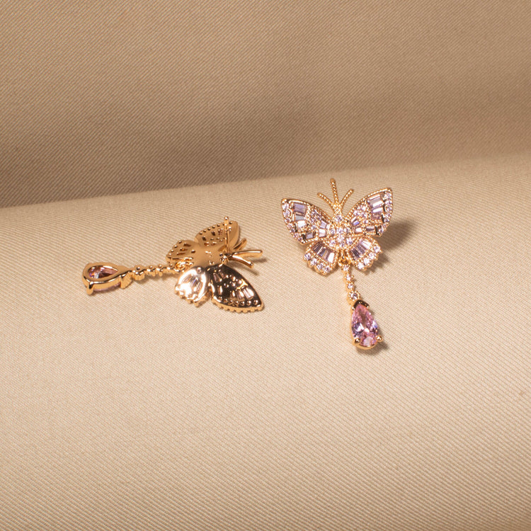 Blushing Butterfly Earrings