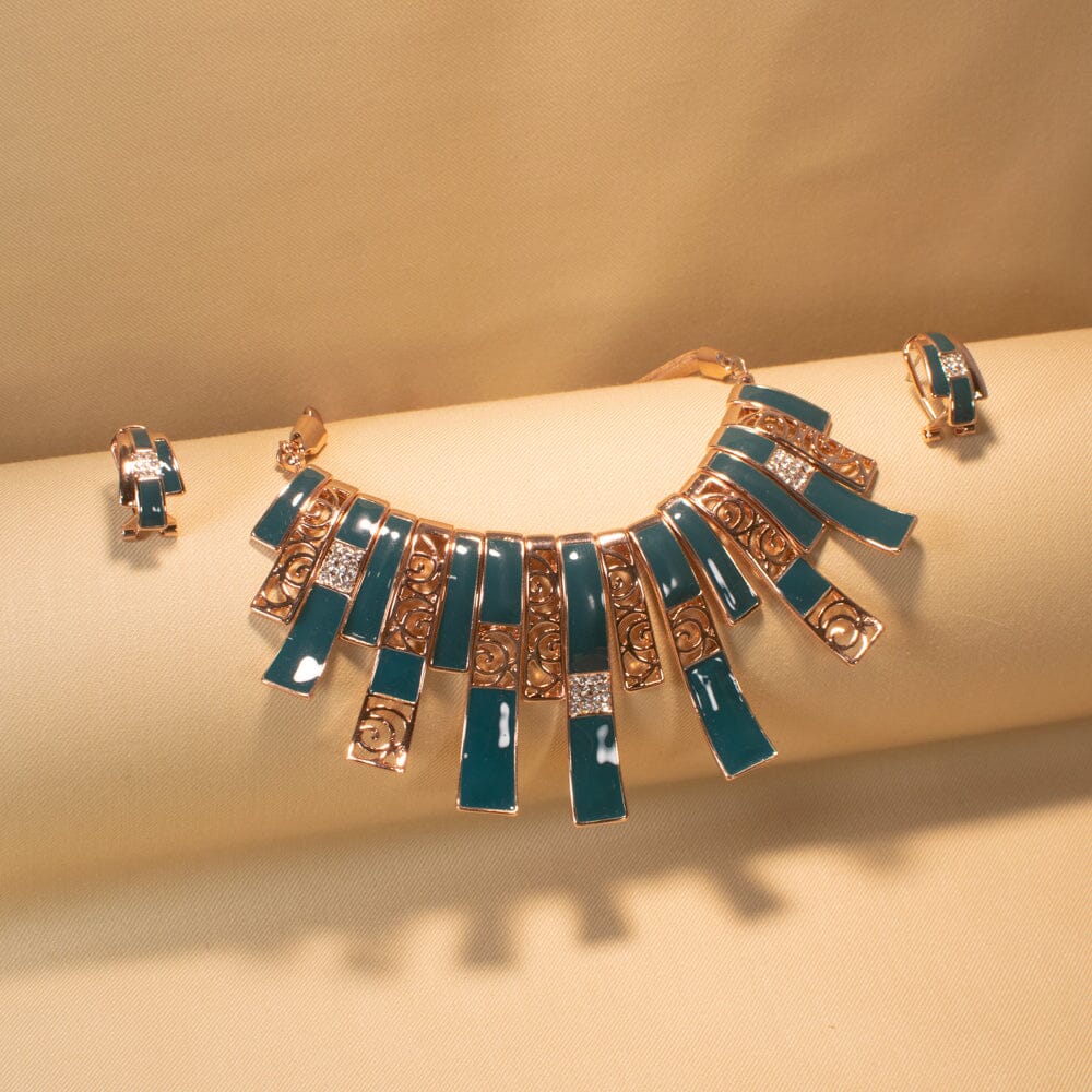 Bohemia Enamel Statement Necklace Set