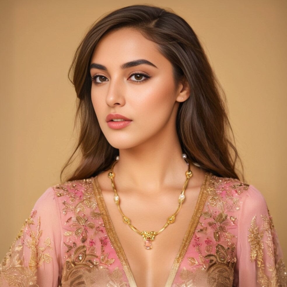 Bow Necklace - Pink