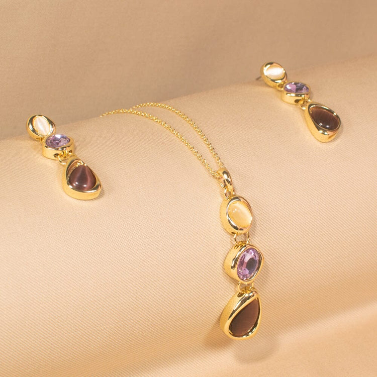 Trilune Pendant Set - Minima Collection