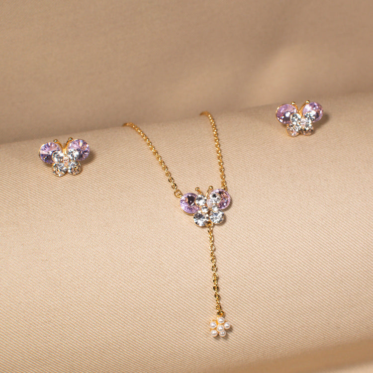 Butterfly Ball Pendant Set