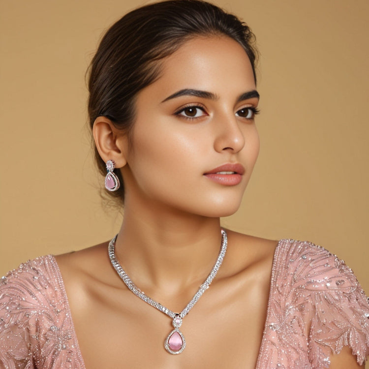 Camila Pendant Set -  Pink