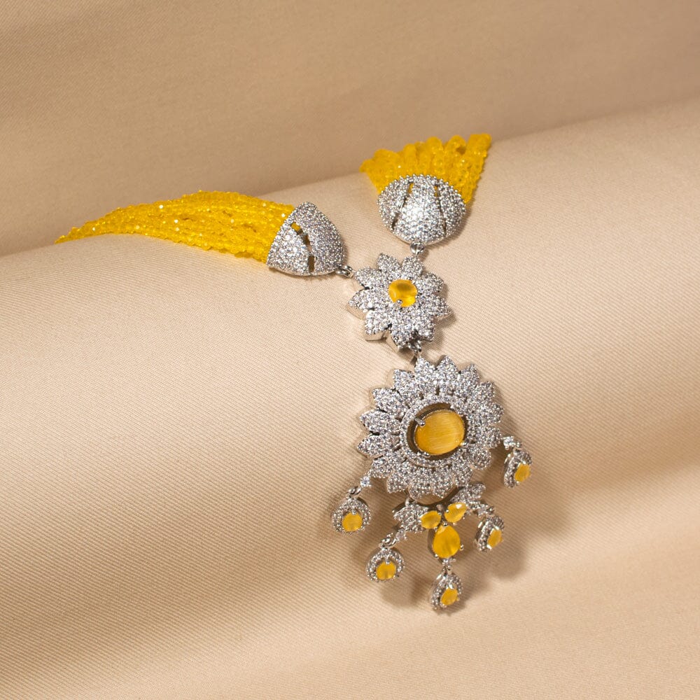 Canary Cascade Necklace Set