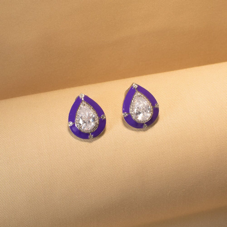 Candy Drop Studs - Purple