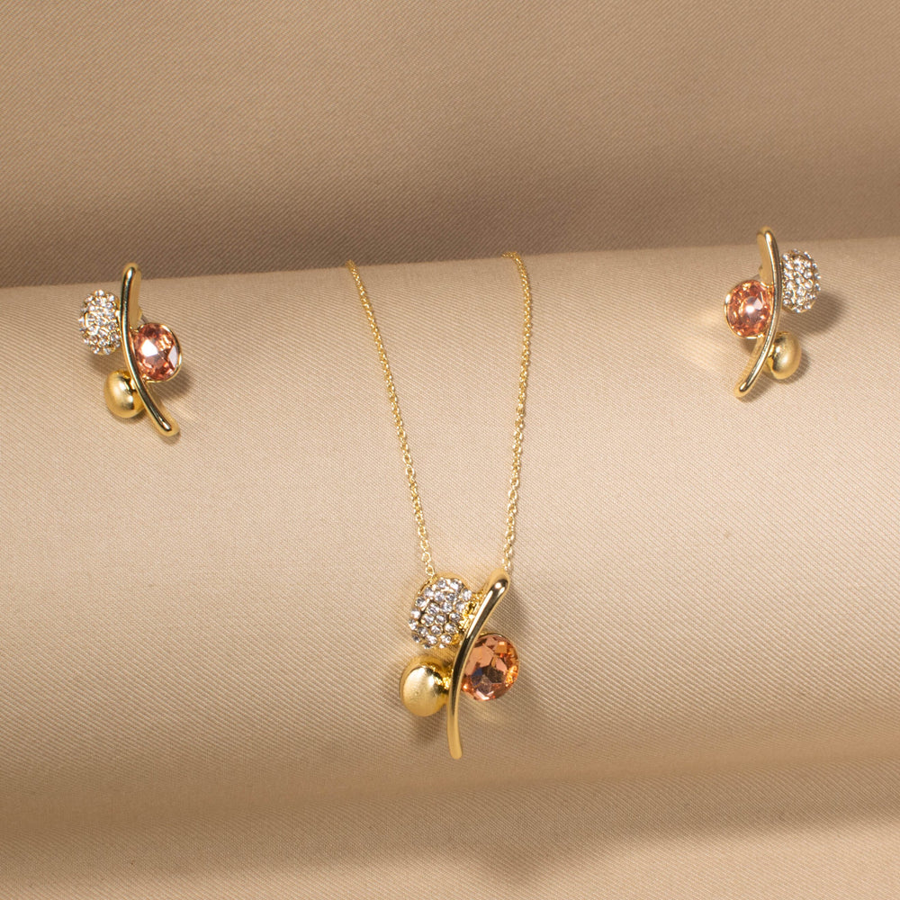 Caramel Orbit Pendant Set