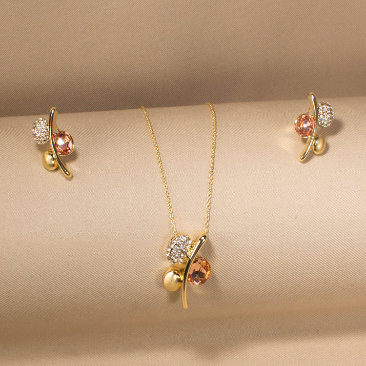 Caramel Orbit Pendant Set