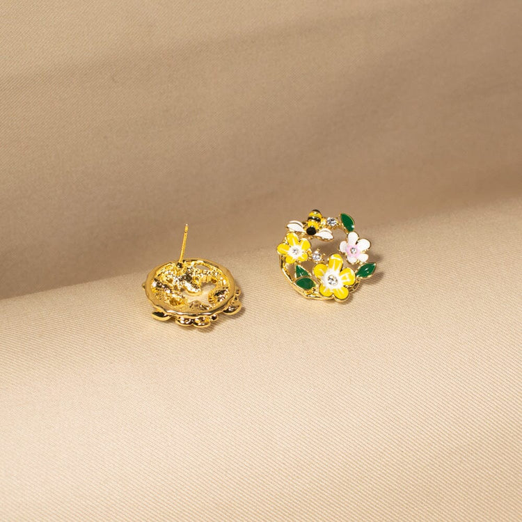 Carnival Floral  Studs - Nature Collection