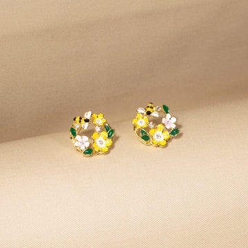 Carnival Floral  Studs - Nature Collection