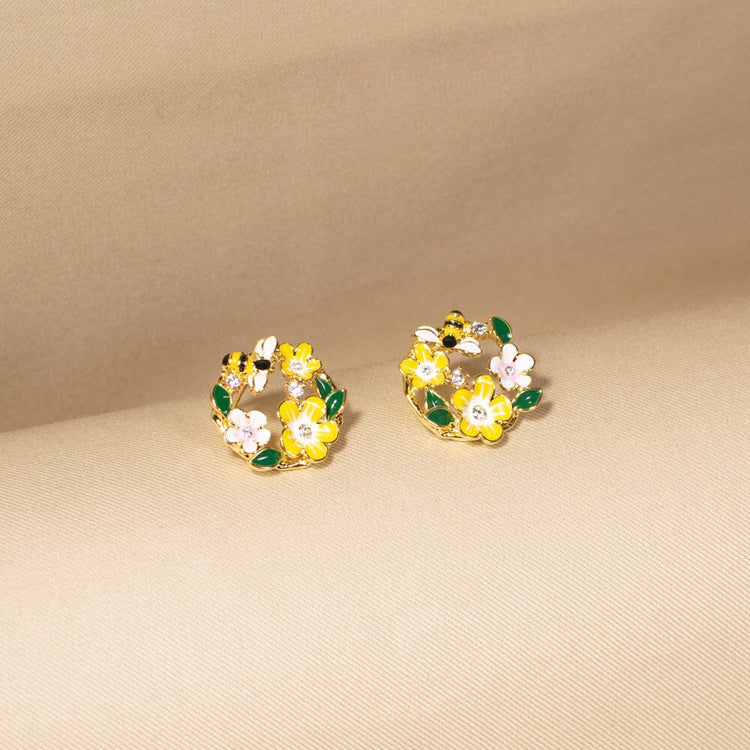 Carnival Floral  Studs - Nature Collection