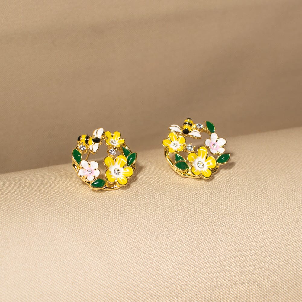 Carnival Floral  Studs - Nature Collection