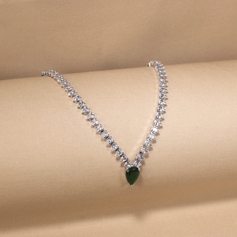 Cassia Necklace Set - Green