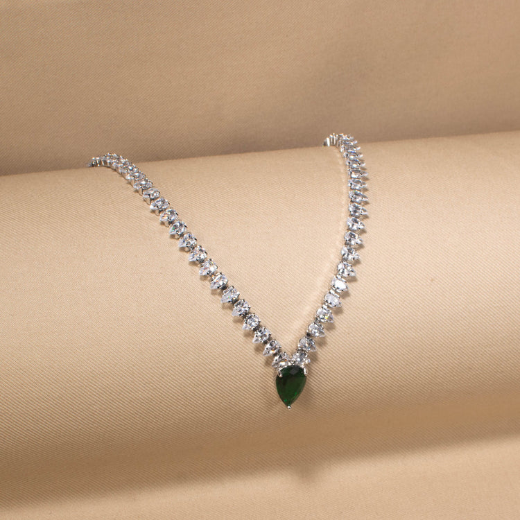 Cassia Necklace Set - Green