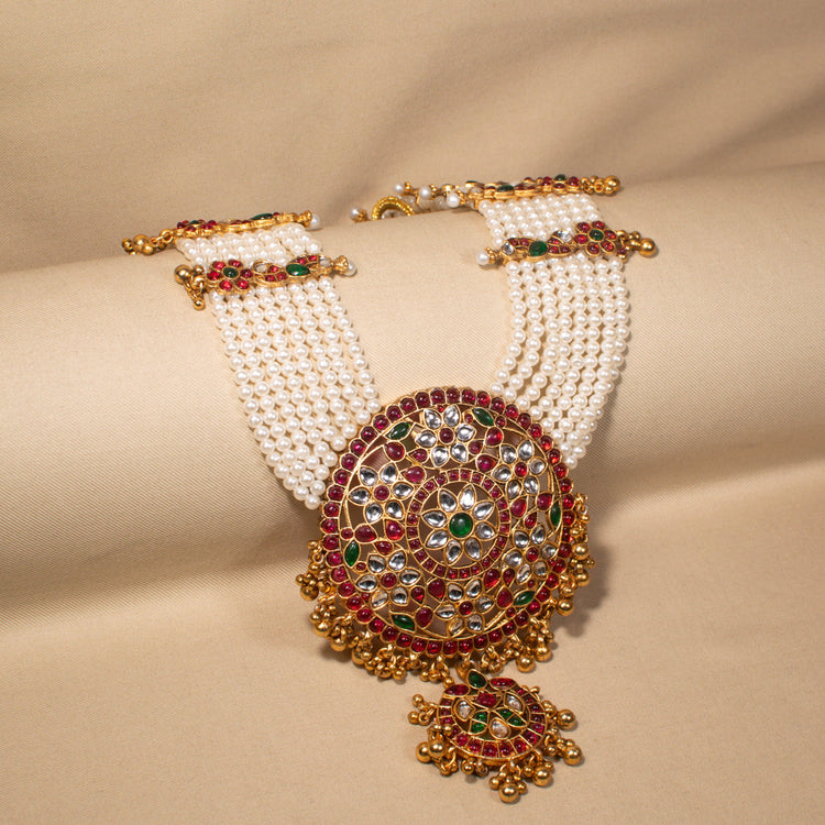 Celestial Mandala Statement Necklace Set
