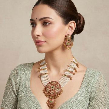 Celestial Mandala Statement Necklace Set