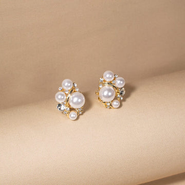 Celestial Pearl Bouquet Studs