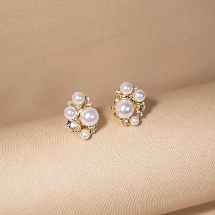 Celestial Pearl Bouquet Studs