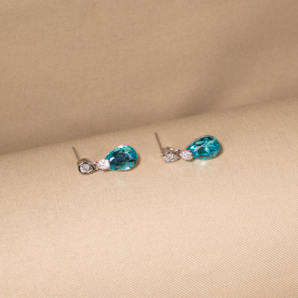 Celestial Teal Drop Pendant Set