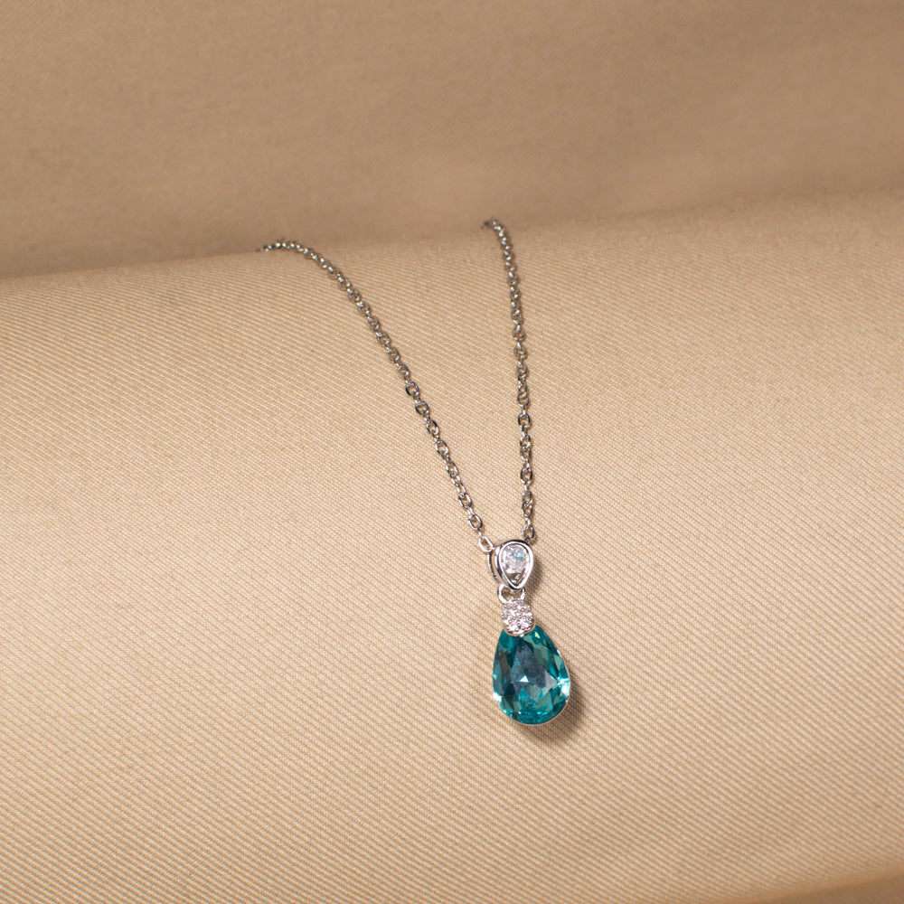 Celestial Teal Drop Pendant Set