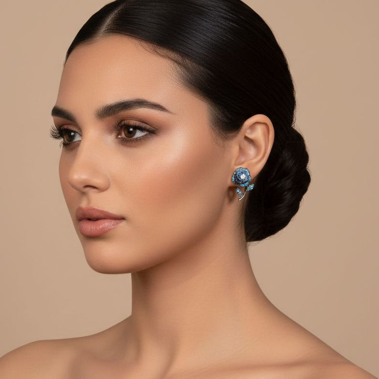 Cerulean Bloom Earrings