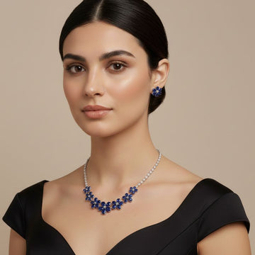 Cerulean Sparkle Necklace Set