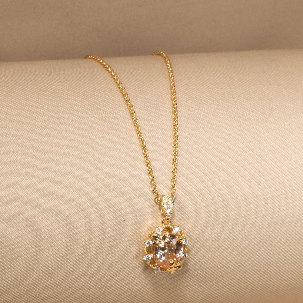 Champagne Cluster Pendant Set