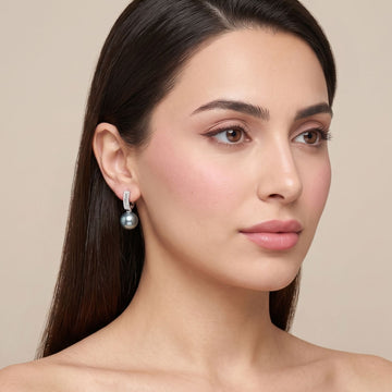 Charlotte Earrings - Grey