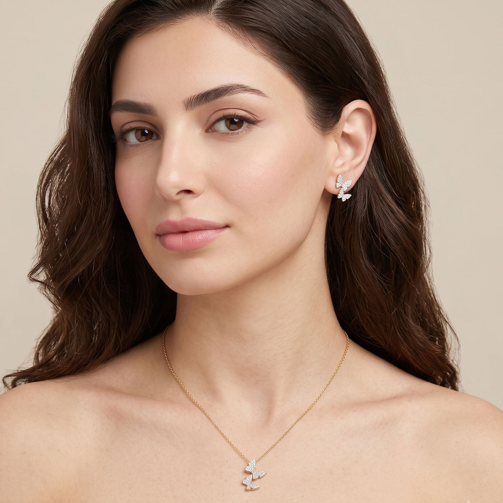 Chasing Monarchs Pendant Set