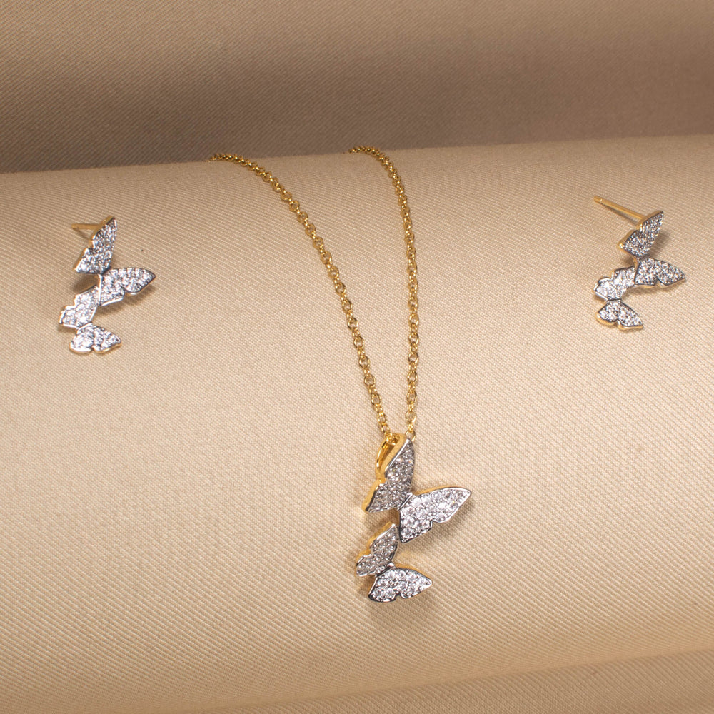 Chasing Monarchs Pendant Set