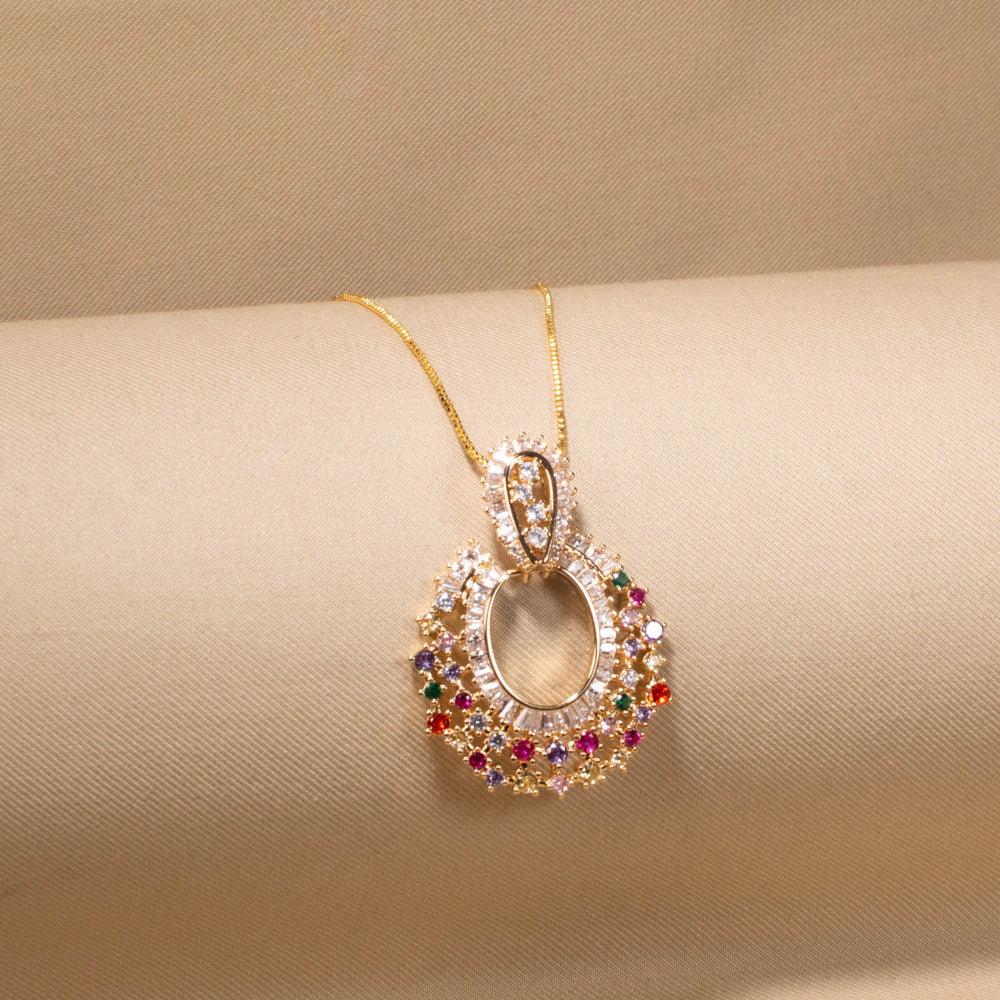 Chroma Crescent Pendant Set