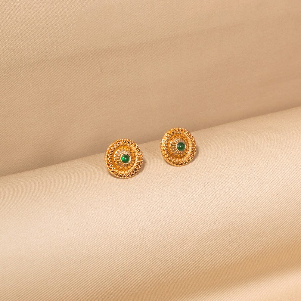 Cirra Necklace Set-Green-Budget Series