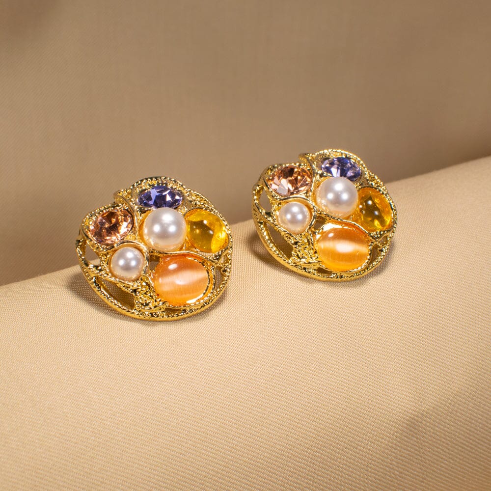 Citrine Crush Studs